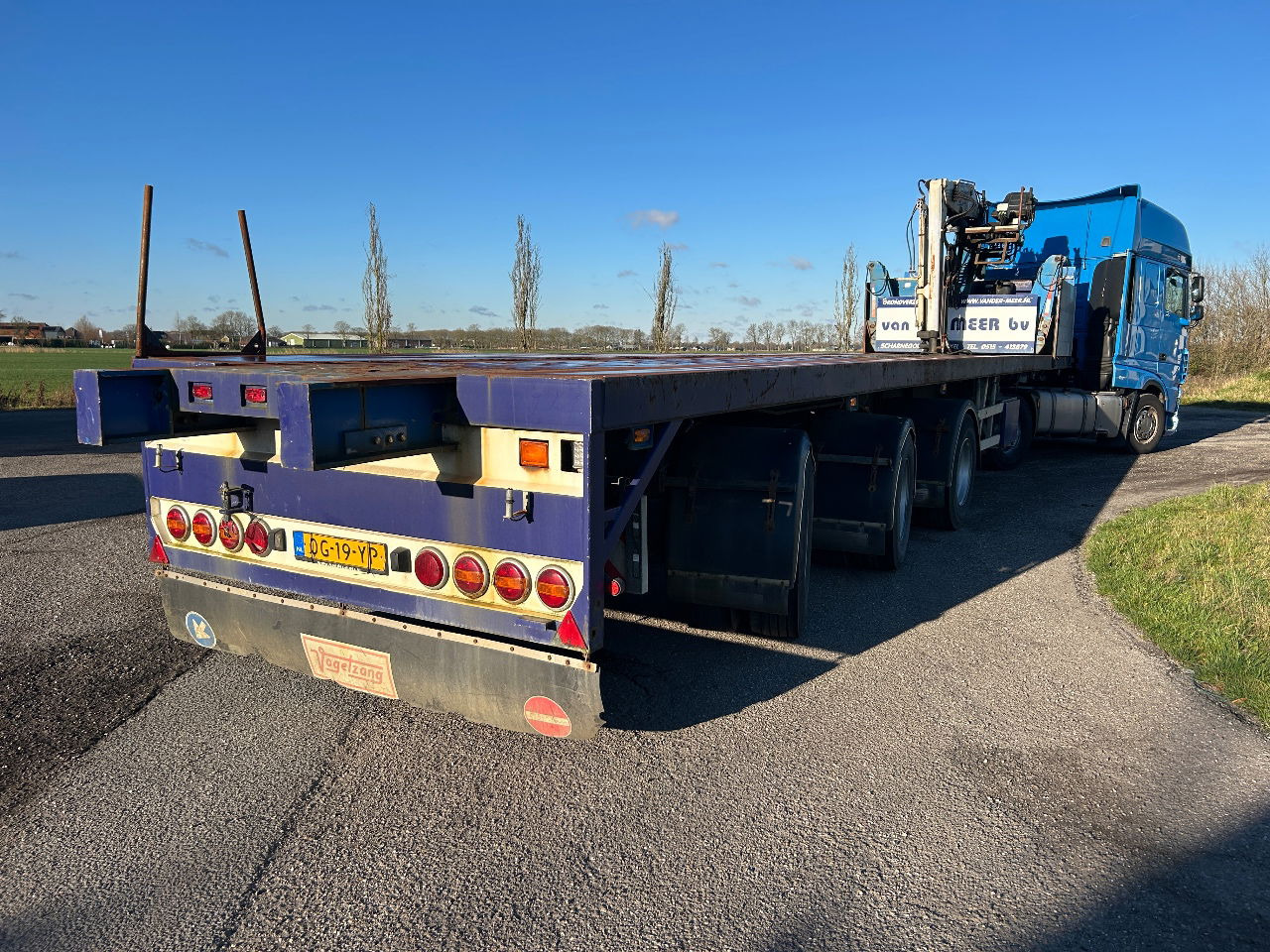 Vogelzang Open trailer met Kennis 16.000 Kraan - Dropside/ Flatbed semi-trailer: picture 3 Vogelzang Open trailer met Kennis 16.000 Kraan - Dropside/ Flatbed semi-trailer: picture 3