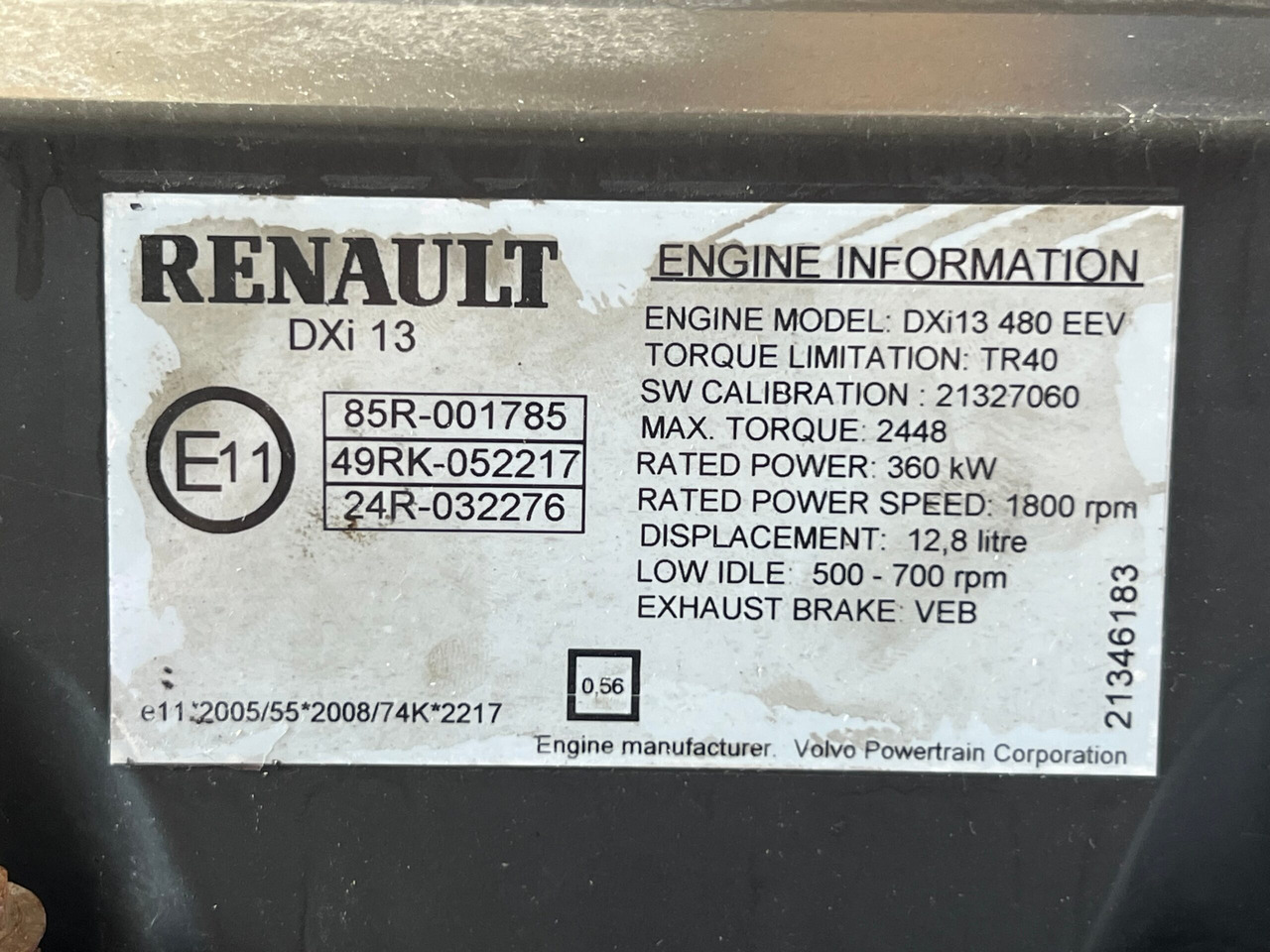 MOTOR RENAULT MAGNUM DXI 13 480CP 21386183 - Engine for Truck: picture 5 MOTOR RENAULT MAGNUM DXI 13 480CP 21386183 - Engine for Truck: picture 5