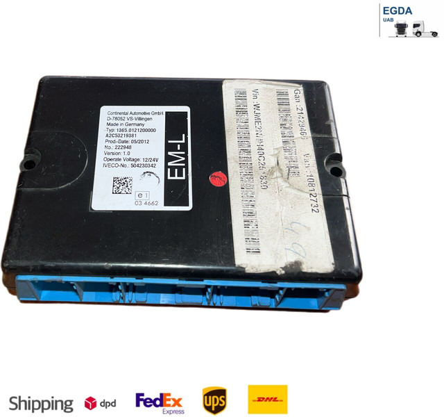 Continental IVECO EM-L 1365.0121200000 504230342 - ECU: picture 1 Continental IVECO EM-L 1365.0121200000 504230342 - ECU: picture 1
