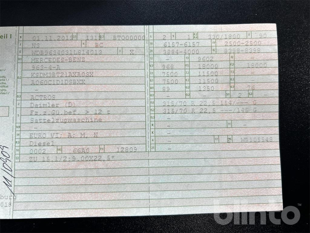 Mercedes-Benz Actros (2013) - Tractor unit: picture 4 Mercedes-Benz Actros (2013) - Tractor unit: picture 4