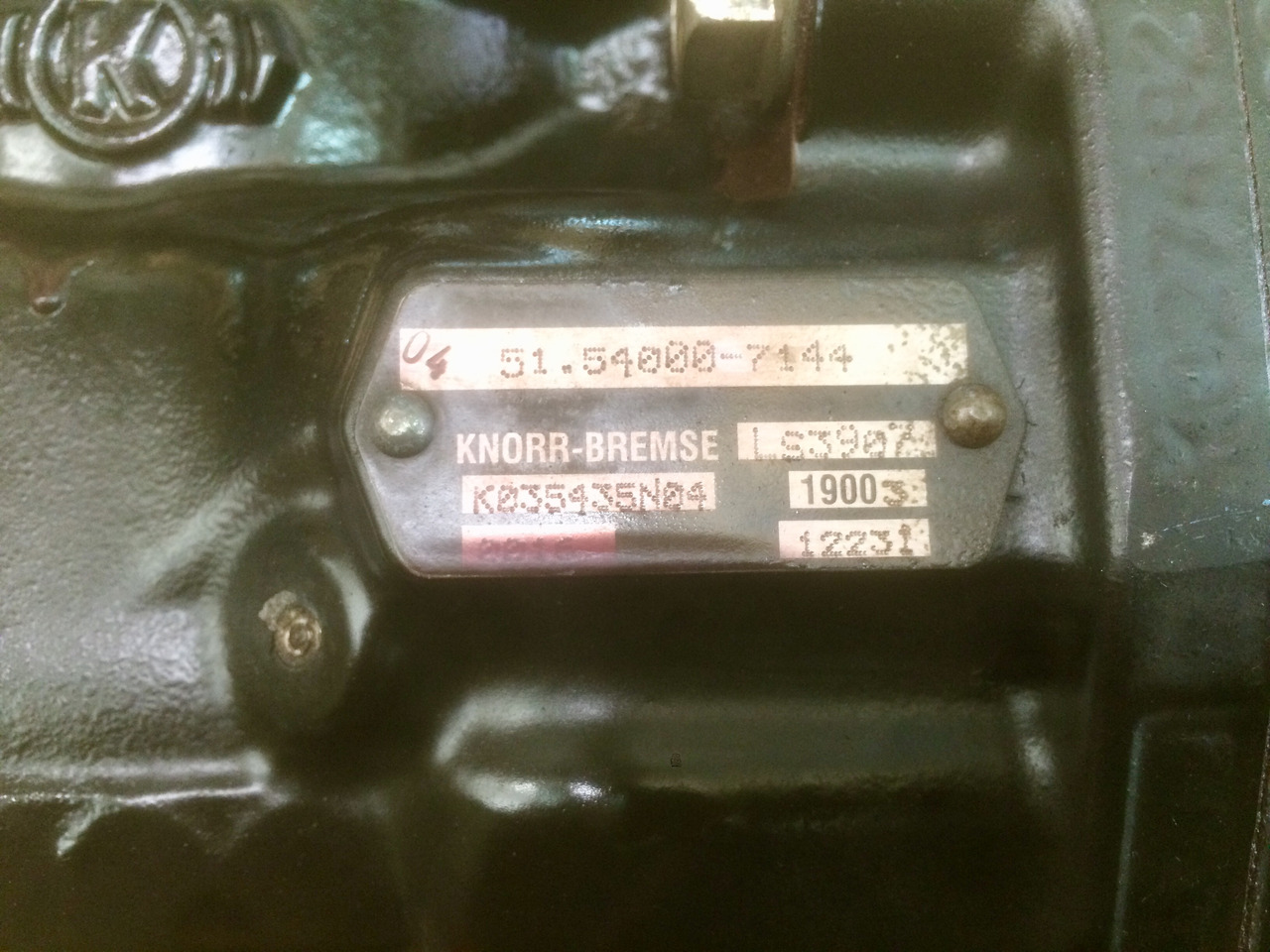 Air compressor COMPRESSORE ARIA MONOCILINDRICO CON FRIZIONE MAN / KNORR: picture 12
