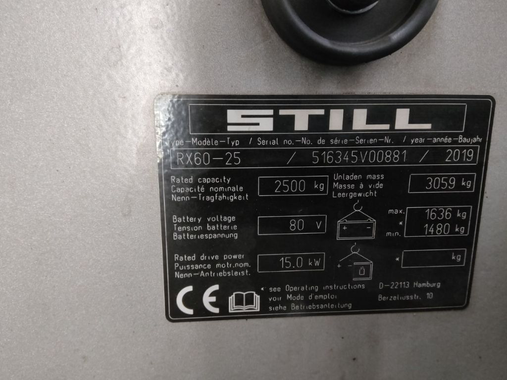 Still RX60-25 - Electric forklift: picture 5 Still RX60-25 - Electric forklift: picture 5