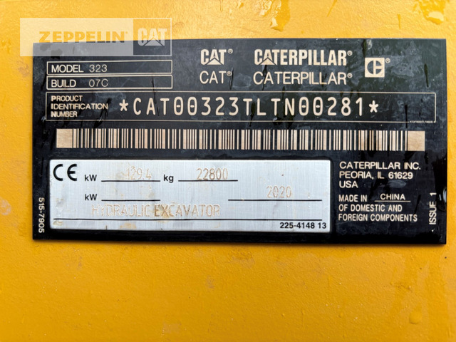 Cat 323-07C - Crawler excavator: picture 2 Cat 323-07C - Crawler excavator: picture 2