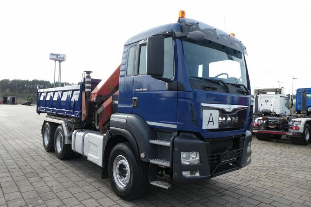 MAN TG-S 26.480 6x4 BL 3-Achs Kipper Kran Palf. PK 2 MAN TG-S 26.480 6x4 BL 3-Achs Kipper Kran Palf. PK 2 - Tipper, Crane truck: picture 3 MAN TG-S 26.480 6x4 BL 3-Achs Kipper Kran Palf. PK 2 MAN TG-S 26.480 6x4 BL 3-Achs Kipper Kran Palf. PK 2 - Tipper, Crane truck: picture 3