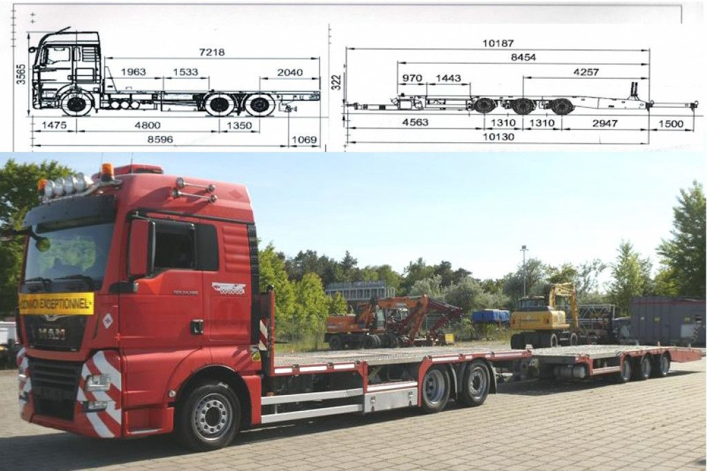 MAN TG-X 24.500 6x2-4 LL-U Pritsche Maschinentranspo - Dropside/ Flatbed truck: picture 1 MAN TG-X 24.500 6x2-4 LL-U Pritsche Maschinentranspo - Dropside/ Flatbed truck: picture 1