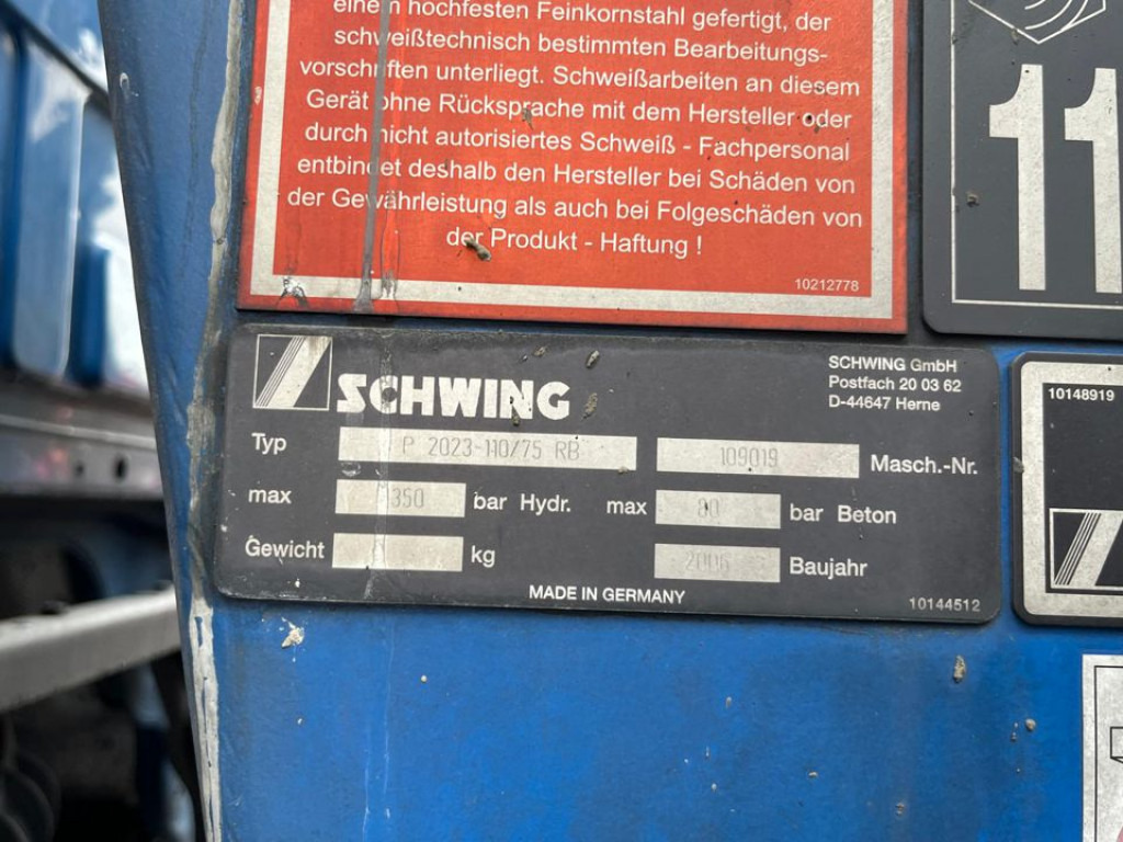 MERCEDES-BENZ Actros 2632 6x4 Betonpumpe Schwing 24m - Concrete pump truck: picture 2 MERCEDES-BENZ Actros 2632 6x4 Betonpumpe Schwing 24m - Concrete pump truck: picture 2